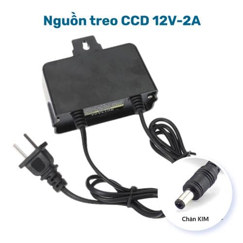 nguồn camera 12v - 2a móc treo